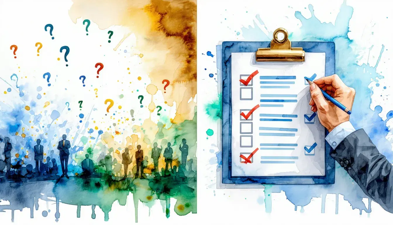 Interview-Chaos vs. Strukturierte Interviews: Weniger Bauchgefühl, mehr Signal